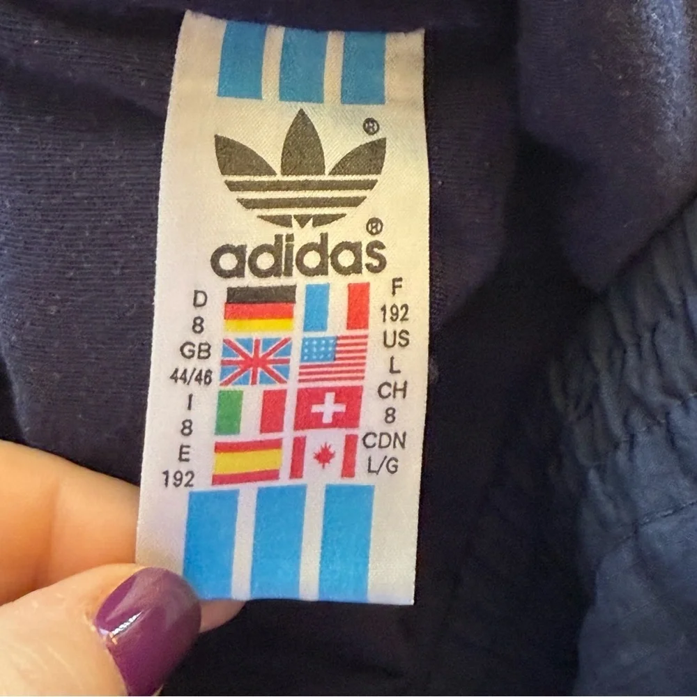 Vintage 90s‎ Adidas Men’s Large Track Pants Windbreaker Lined Athletic Sports
